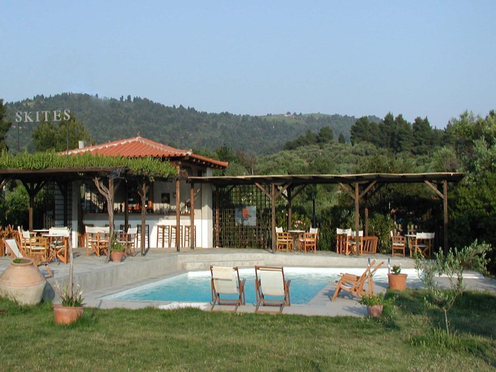 Skites Hotel Bungalows Ouranoupoli Bagian luar foto
